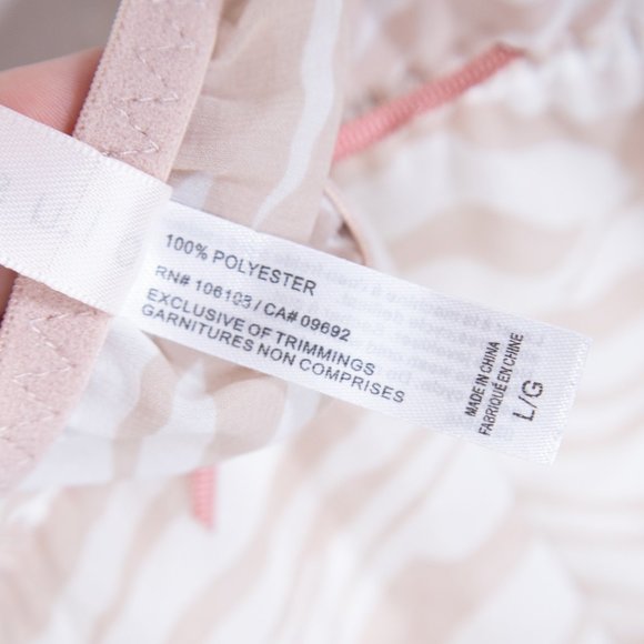 Dainty blush pink sheer nightie in animal print - Picture 7 of 11